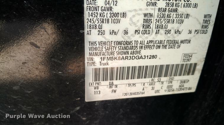 image for item DI9801 2013 Ford Explorer Police Interceptor SUV