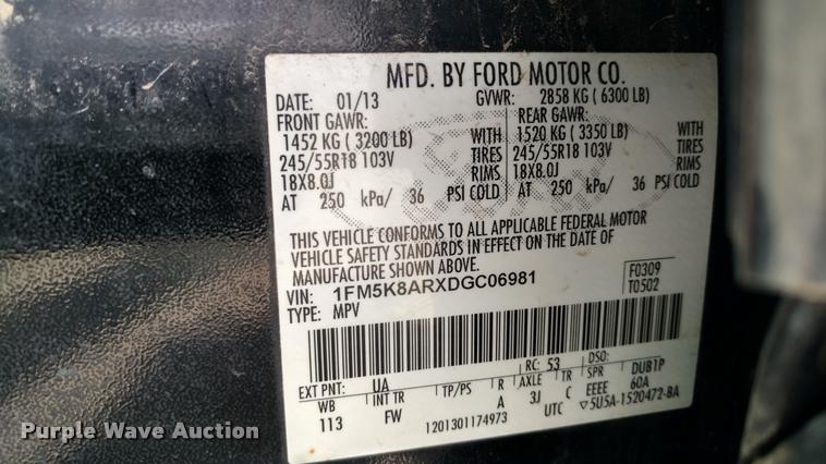 image for item DI9802 2013 Ford Explorer Police Interceptor SUV