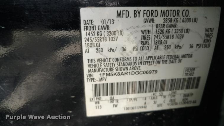 image for item DI9803 2013 Ford Explorer Police Interceptor SUV