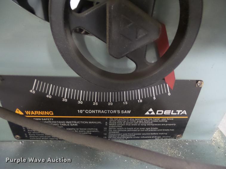 image for item DK9377 Delta table saw