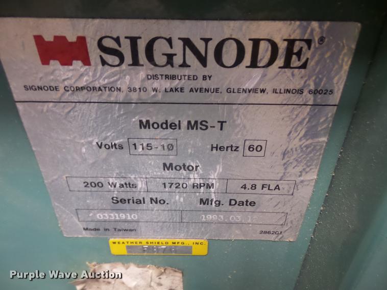 image for item DK9380 Signode table tyer strapping machine