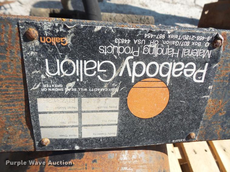 image for item DK9424 Peabody Galion three stage single ram hoist