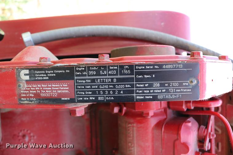 image for item DM9408 Cummins 6BTA5.9F-1 5.9L L6 turbo diesel engine