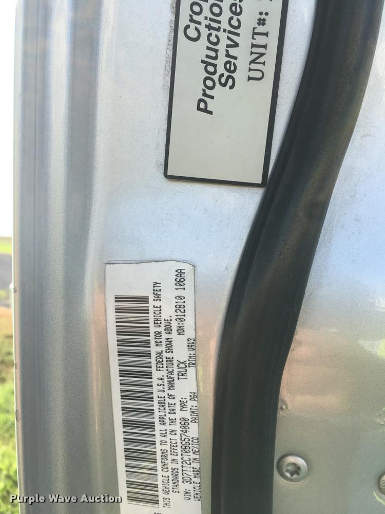 image for item DQ9473 2011 Dodge Ram 2500 Crew Cab pickup truck