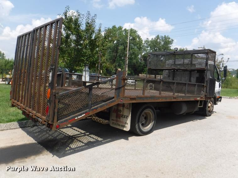 image for item K5911 2004 Mitsubishi Fuso FE640 flatbed truck
