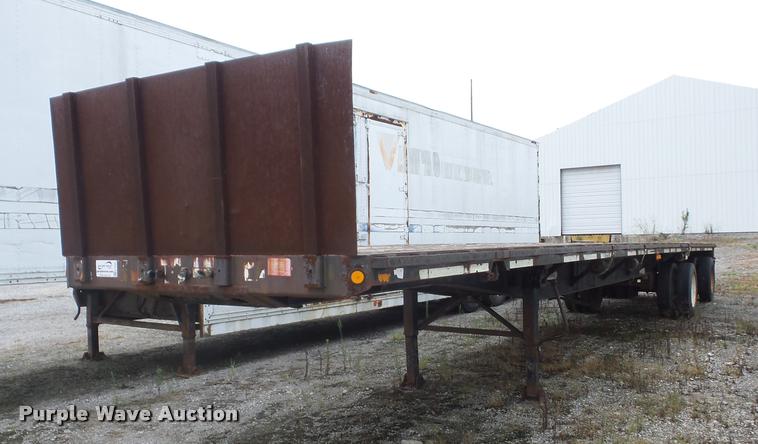 image for item K6452 1995 Fontaine FTW-5-8048WSA flatbed trailer
