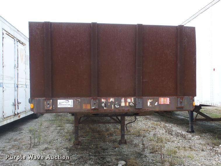 image for item K6452 1995 Fontaine FTW-5-8048WSA flatbed trailer