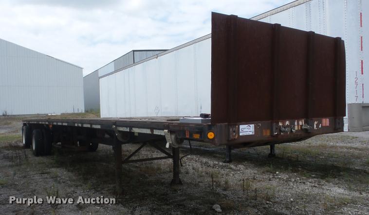 image for item K6452 1995 Fontaine FTW-5-8048WSA flatbed trailer