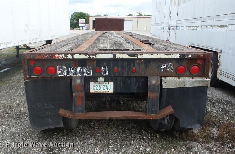 image for item K6452 1995 Fontaine FTW-5-8048WSA flatbed trailer
