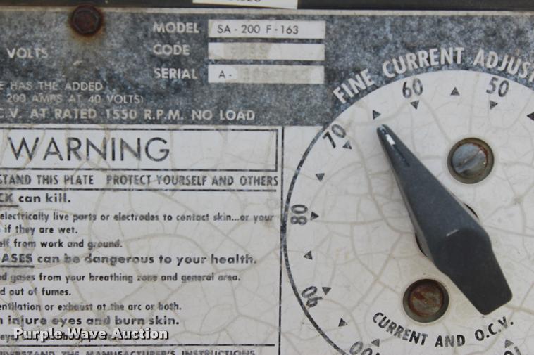 image for item L3186 Lincoln SA-200-F-163 arc welder