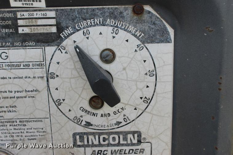 image for item L3186 Lincoln SA-200-F-163 arc welder