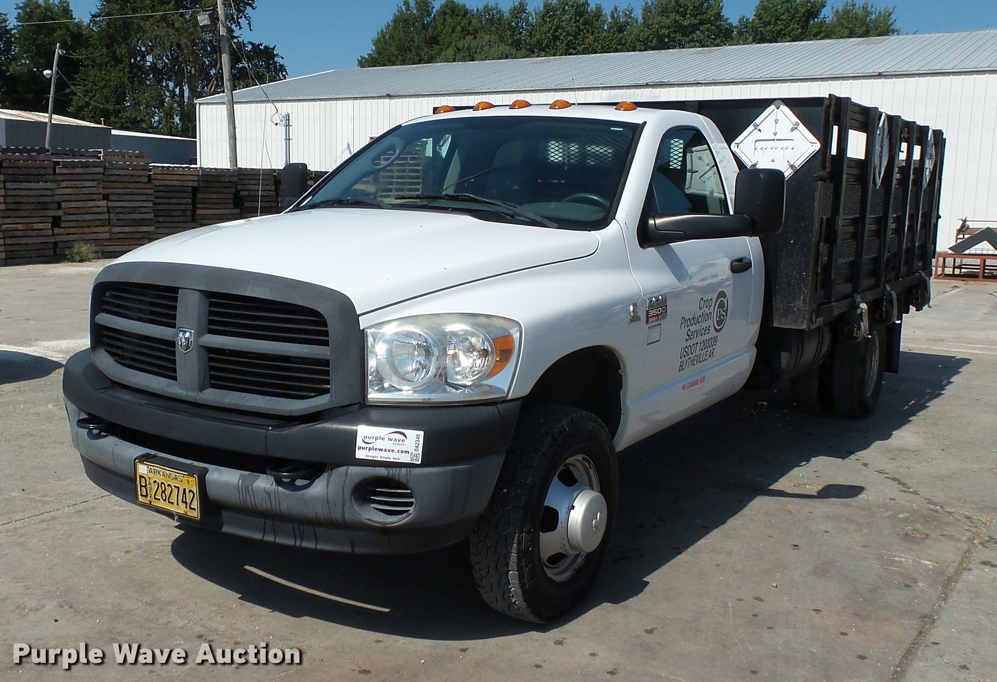 2007 Dodge Ram 3500 flatbed pickup truck in Cooter, MO Item DA2346