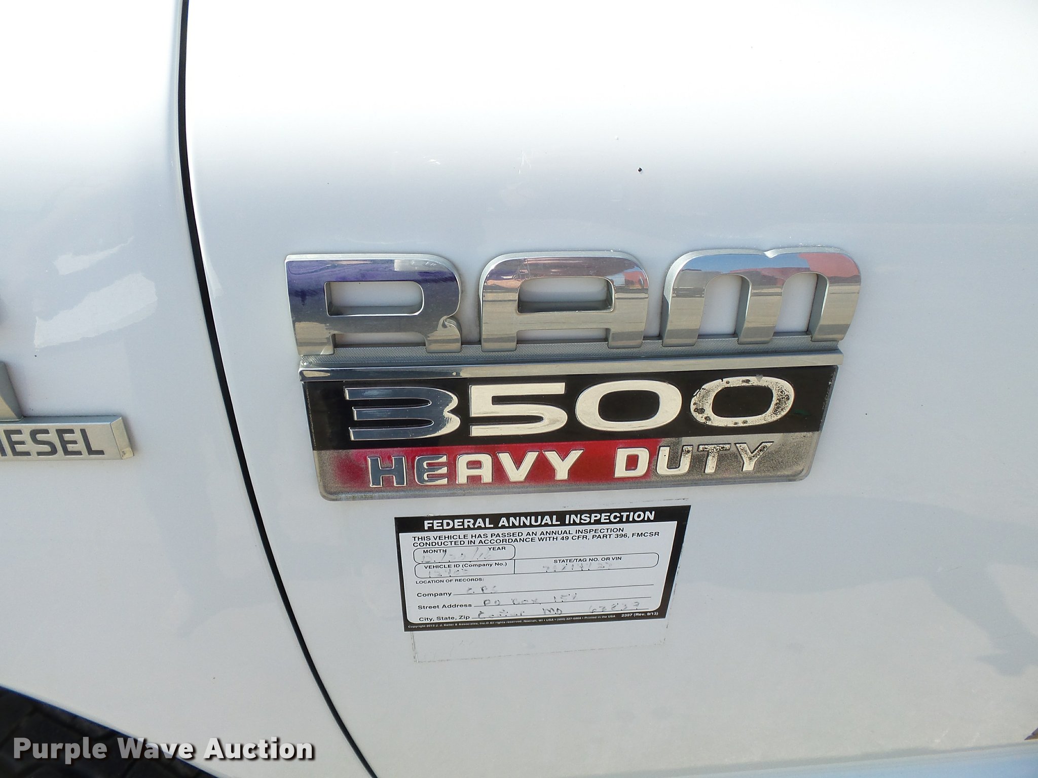 2007 Dodge Ram 3500 flatbed pickup truck in Cooter, MO Item DA2346