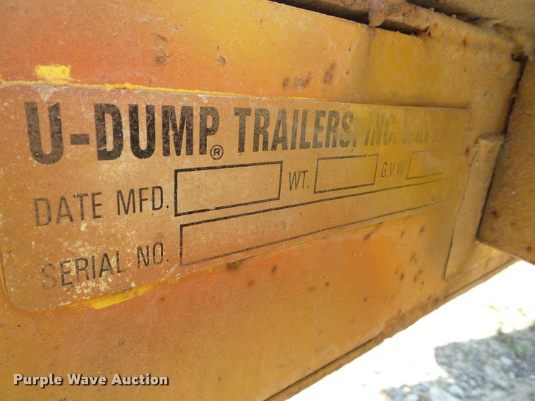 image for item AX9069 1999 U-Dump vacuum trailer