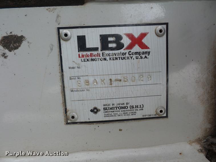 image for item BH9301 2011 Link-Belt 135 excavator