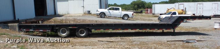 image for item BI9617 1987 Muvall 4460ST drop deck equipment trailer