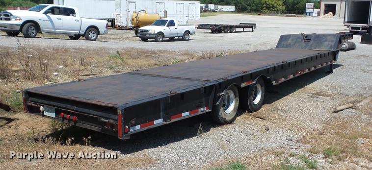 image for item BI9617 1987 Muvall 4460ST drop deck equipment trailer