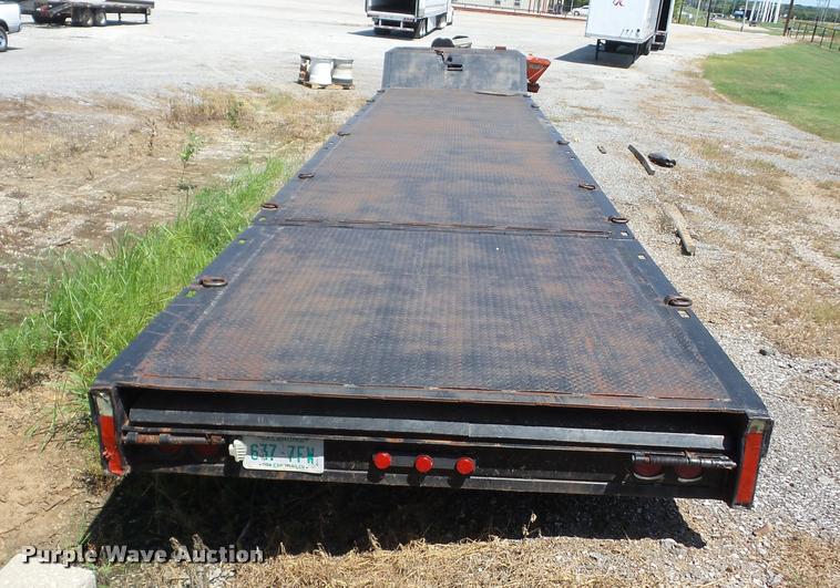 image for item BI9617 1987 Muvall 4460ST drop deck equipment trailer