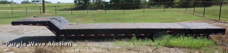 image for item BI9617 1987 Muvall 4460ST drop deck equipment trailer