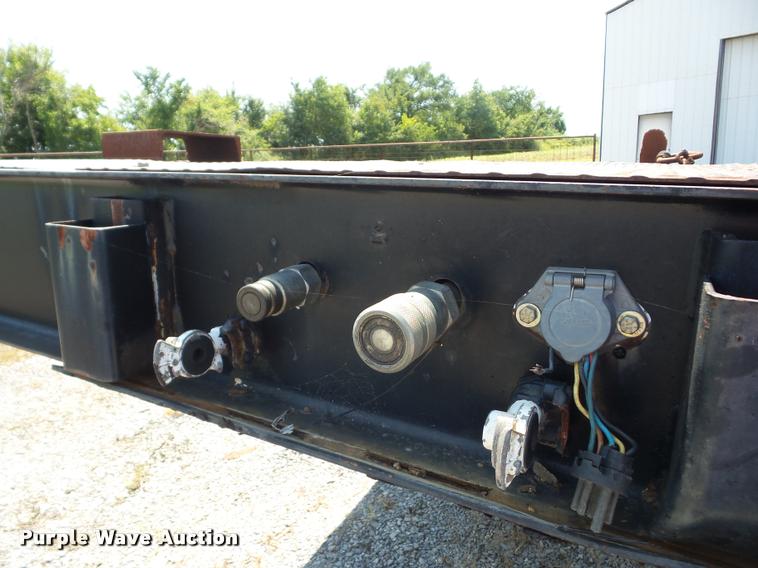 image for item BI9617 1987 Muvall 4460ST drop deck equipment trailer