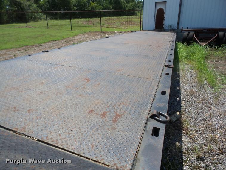 image for item BI9617 1987 Muvall 4460ST drop deck equipment trailer