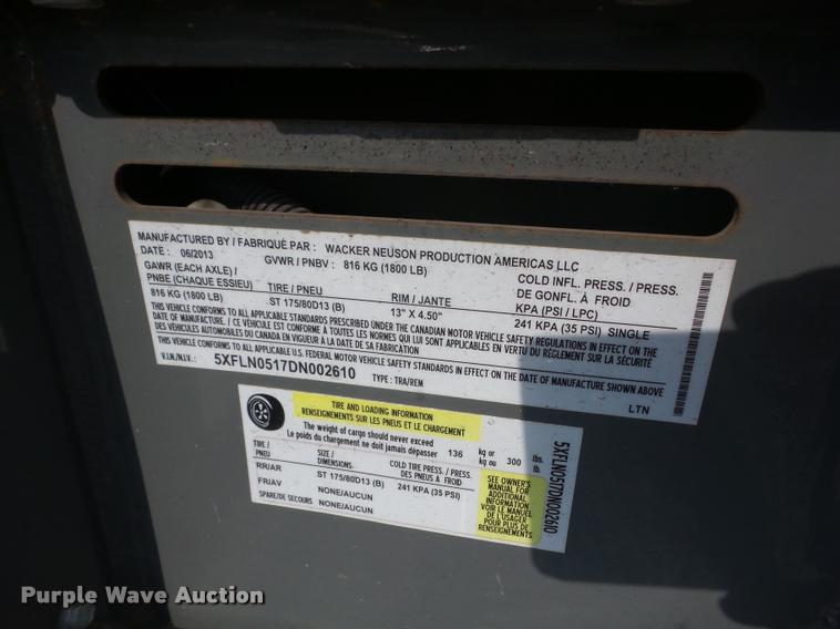 image for item CC9061 2013 Wacker LTN6 light plant