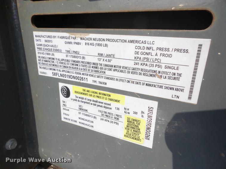 image for item CC9062 2013 Wacker LTN6 light plant