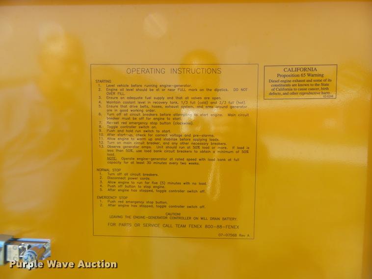 image for item CC9594 2015 Team Fenex S251JD generator