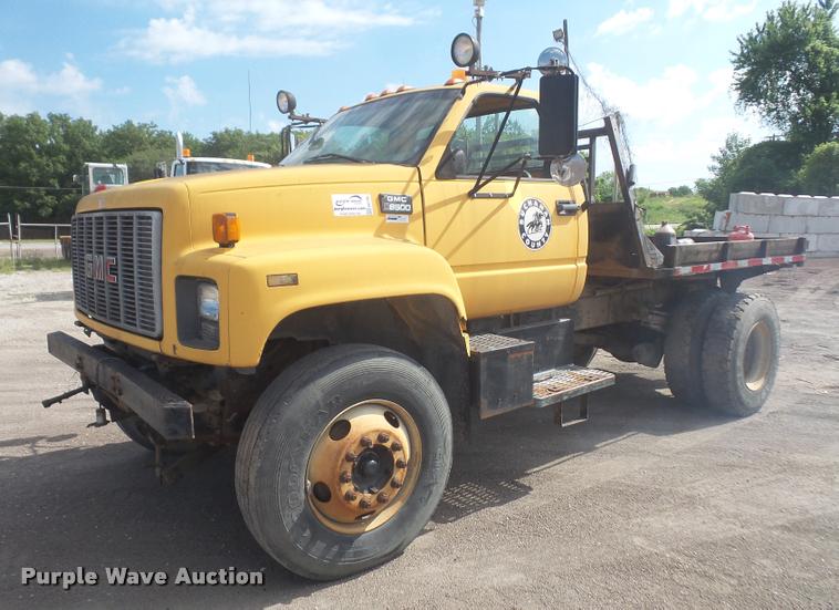 image for item DA1705 1997 GMC C7500 flatbed truck