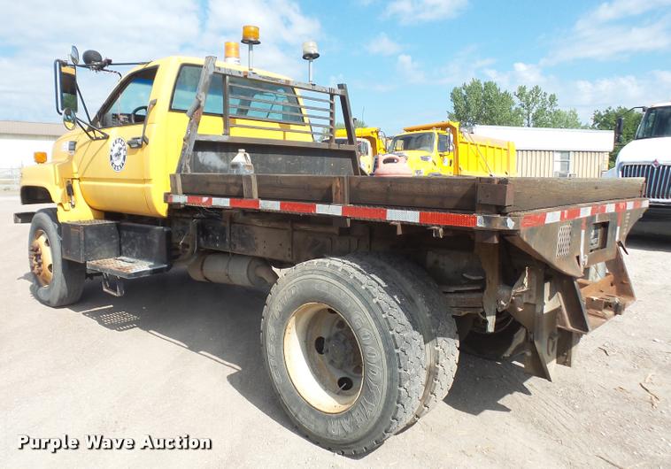 image for item DA1705 1997 GMC C7500 flatbed truck