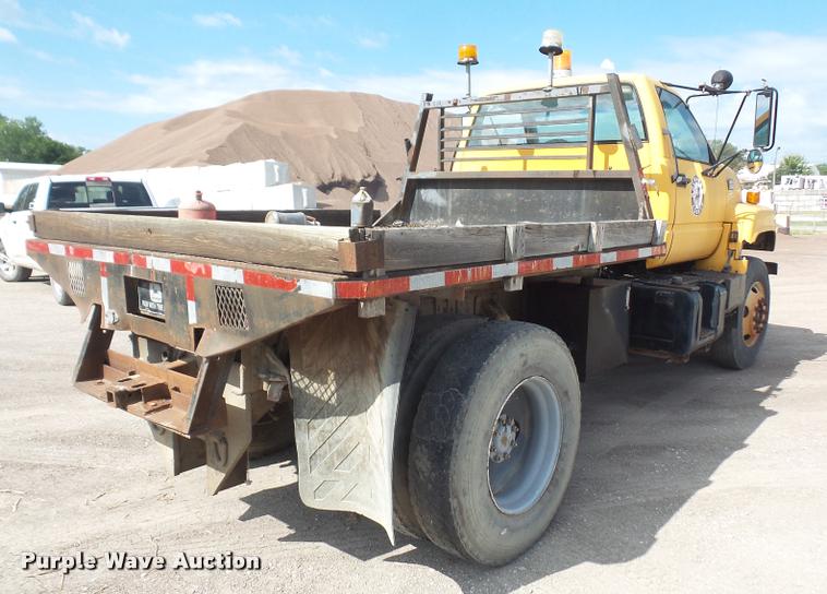 image for item DA1705 1997 GMC C7500 flatbed truck