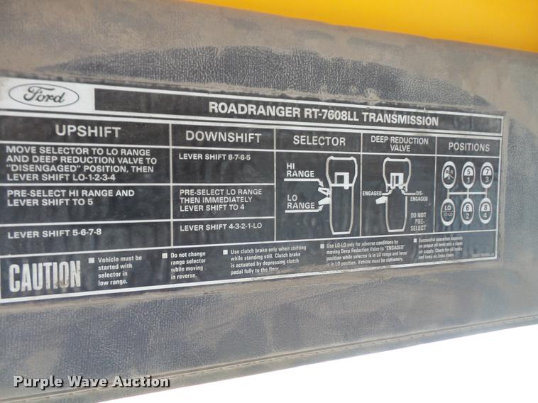 image for item DA1707 1991 Ford LT8000 flat winch truck