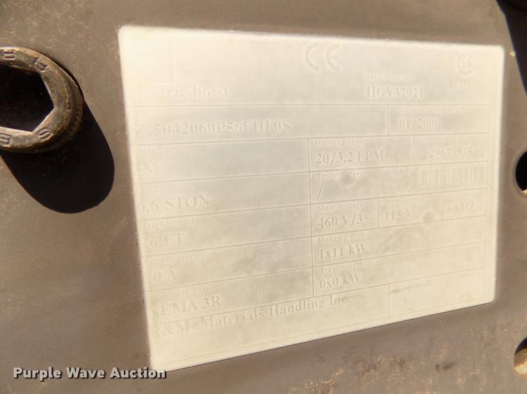 image for item DA3057 Railcar vibrator and hoist