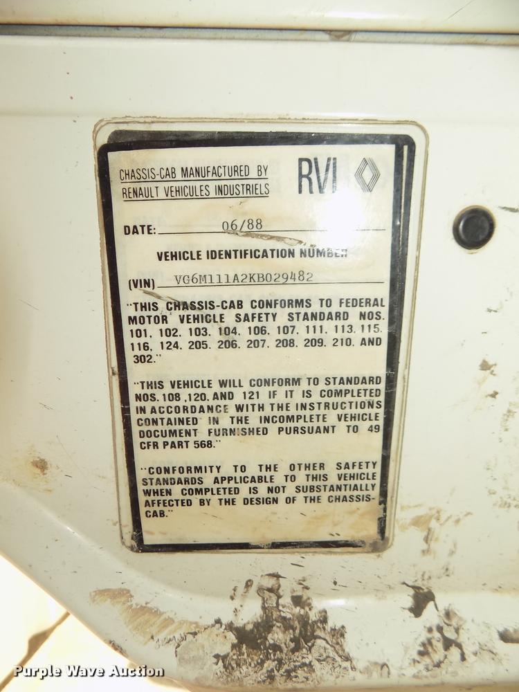 image for item DA3070 1989 Mack MS200P box truck