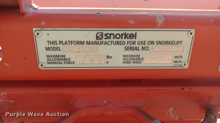 image for item DA5655 2014 Snorkel TB60 boom lift