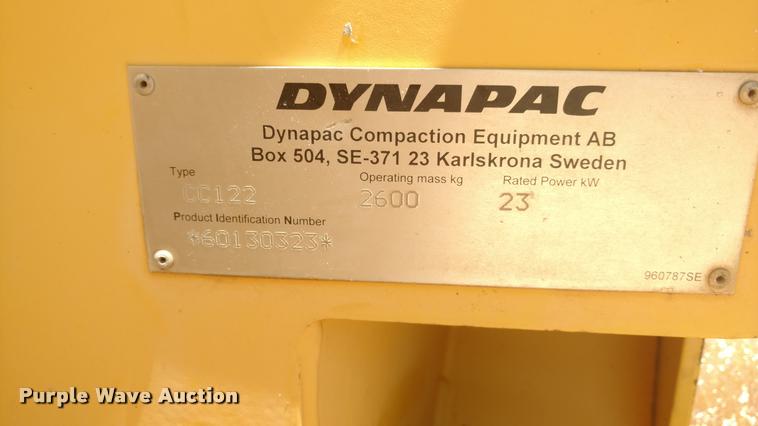 image for item DA5664 2008 Dynapac CC122 double drum vibratory compactor