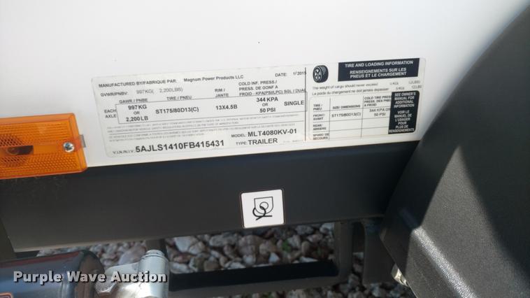 image for item DA5678 2015 Magnum MLT4080 KV-01 light plant