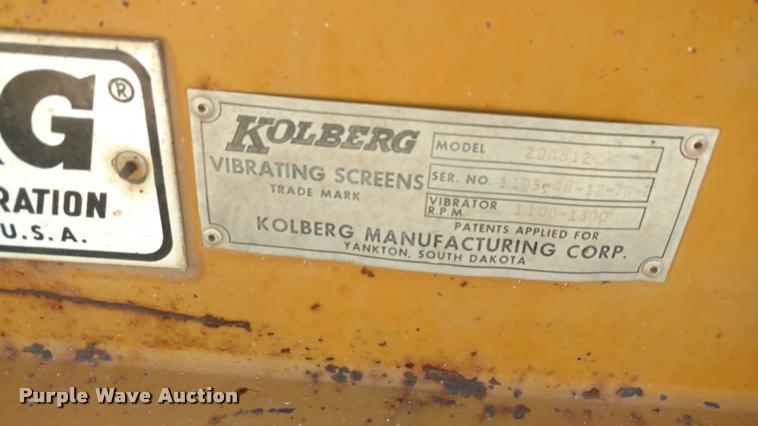 image for item DA5688 Kolberg 2D4812 vibrating screen