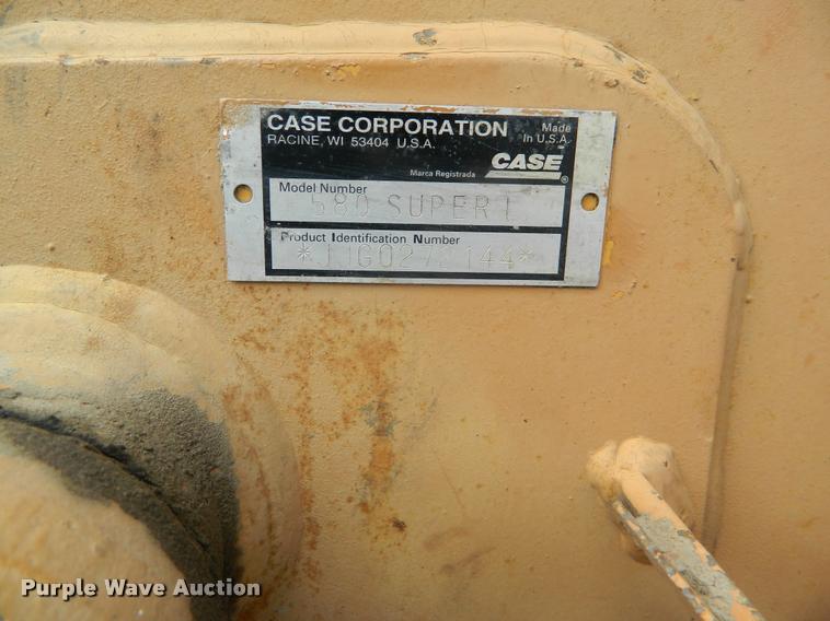 image for item DB1124 1999 Case 580 Super L backhoe