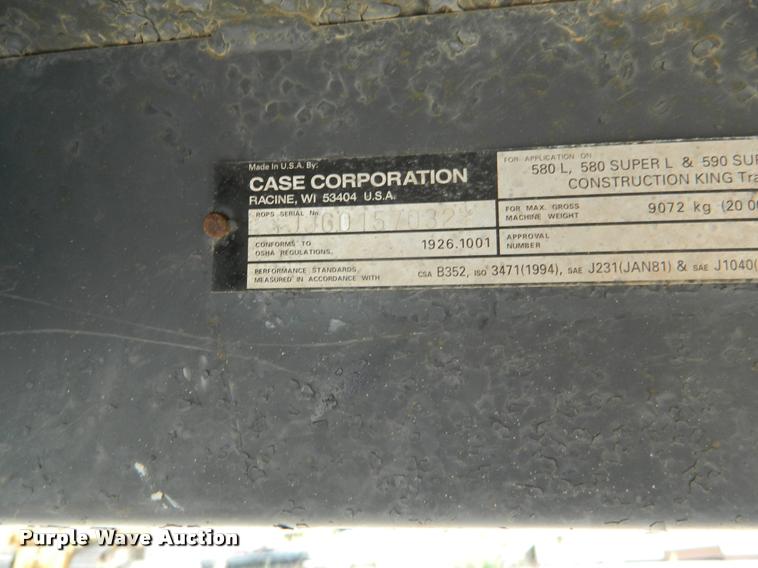 image for item DB1124 1999 Case 580 Super L backhoe
