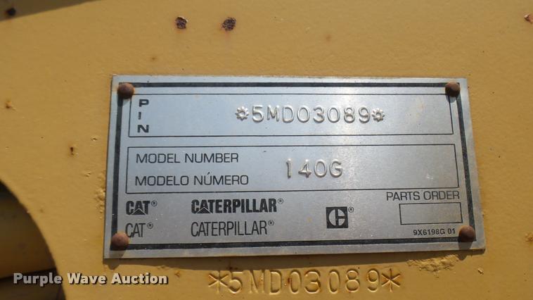 image for item DB3264 1994 Caterpillar 140G motor grader
