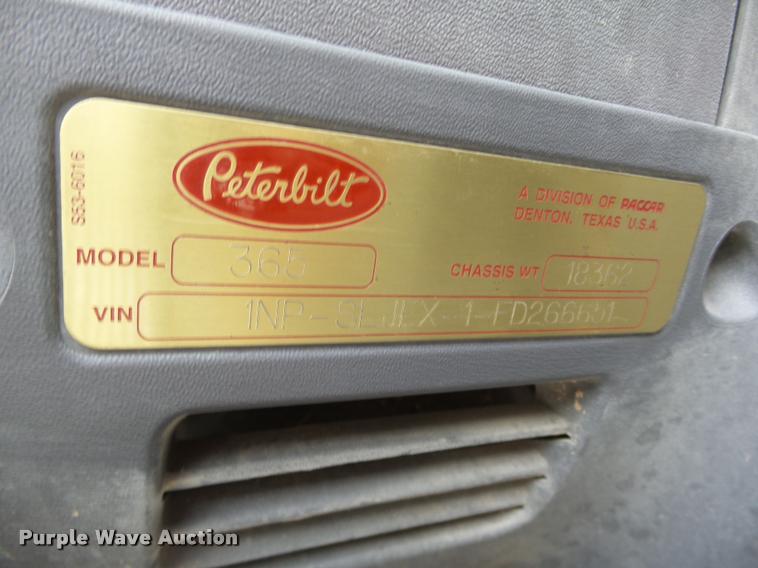 image for item DB4077 2015 Peterbilt 365 ready mix truck