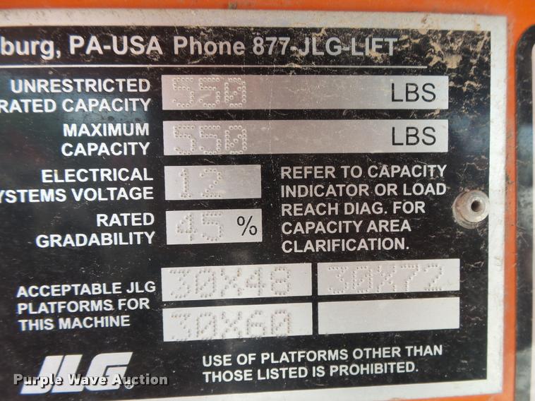 image for item DB7434 2015 JLG 450AJ boom lift