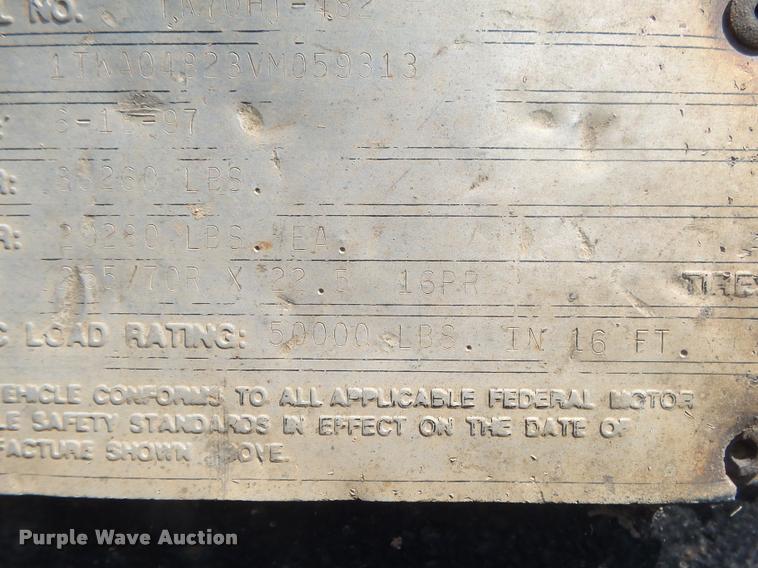 image for item DB7454 1997 Trail King TK70HT-482 hydratail equipment trailer