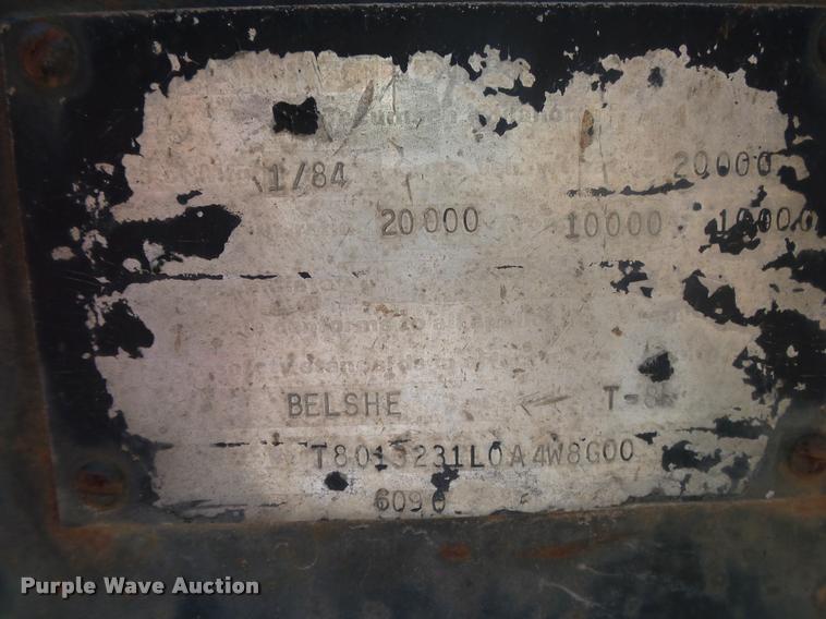 image for item DB7455 1984 Belshe T-8K equipment trailer