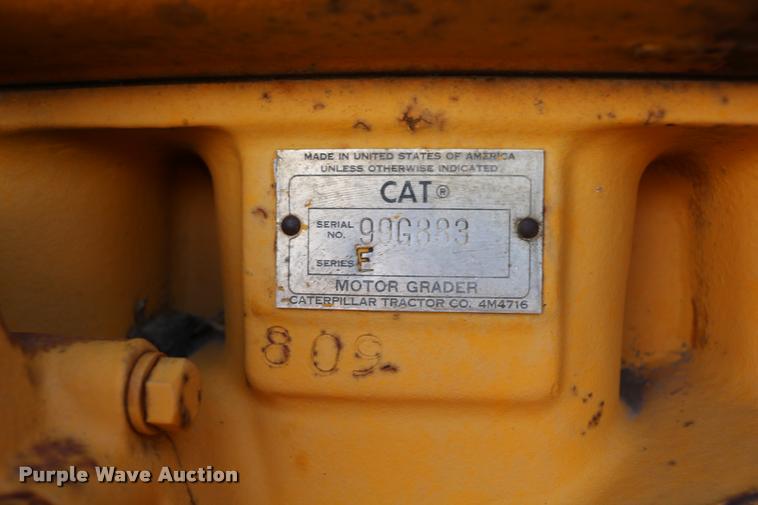 image for item DB9291 Caterpillar 14E rigid frame motor grader