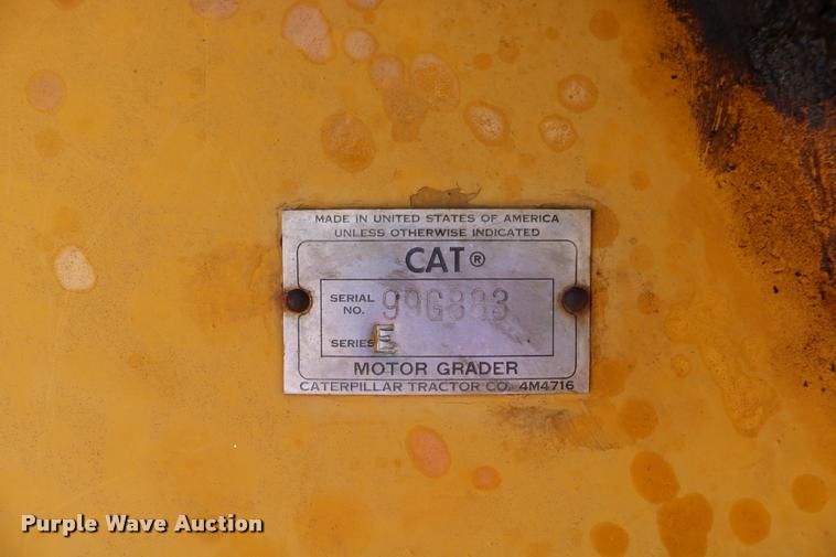 image for item DB9291 Caterpillar 14E rigid frame motor grader