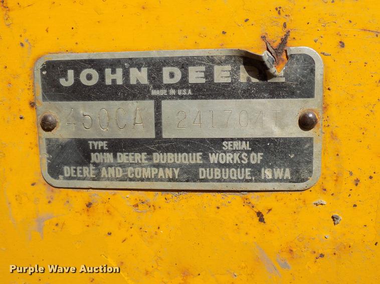 image for item DC4944 1976 John Deere 450CA loader