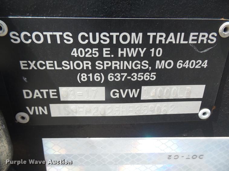 image for item DC5488 2017 Scotts dump trailer