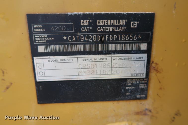 image for item DD1694 2004 Caterpillar 420D backhoe